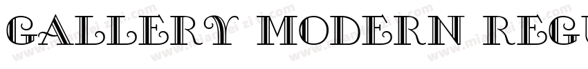 GALLERY MODERN REGUR字体转换